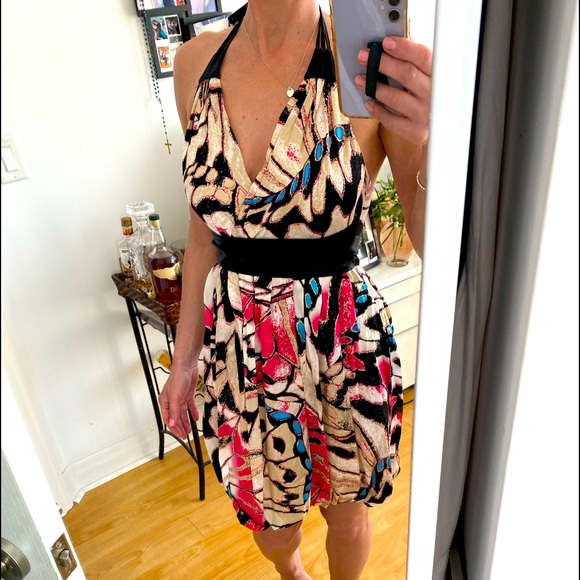 Beautiful 100% Silk Bebe backless dress! - Picture 5 of 7